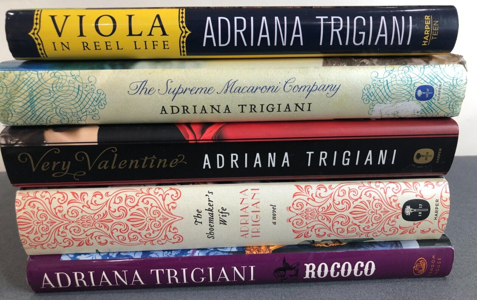 Adriana Trigiani Lot Of 5 Hardcover Books All First Editions – One is Signed