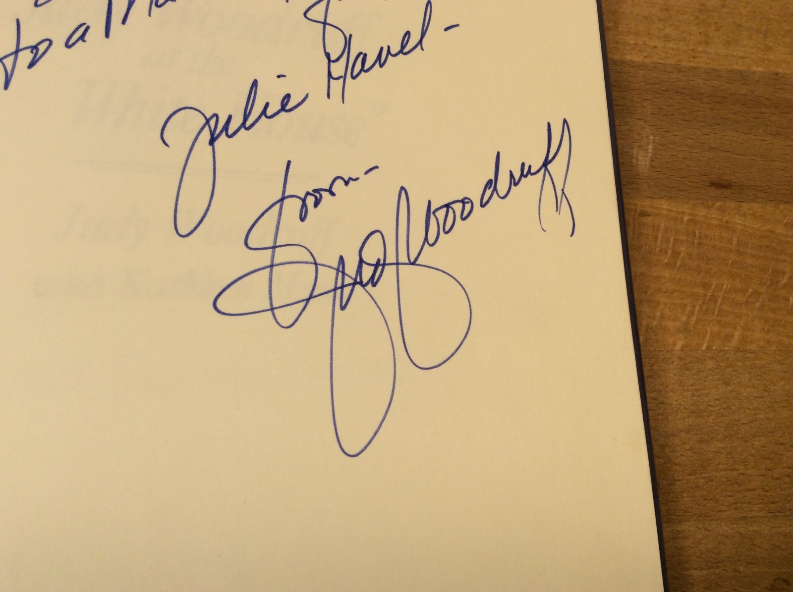 This is Judy Woodruff at the White House, SIGNED (Inscribed), Hardcover 1st/1st