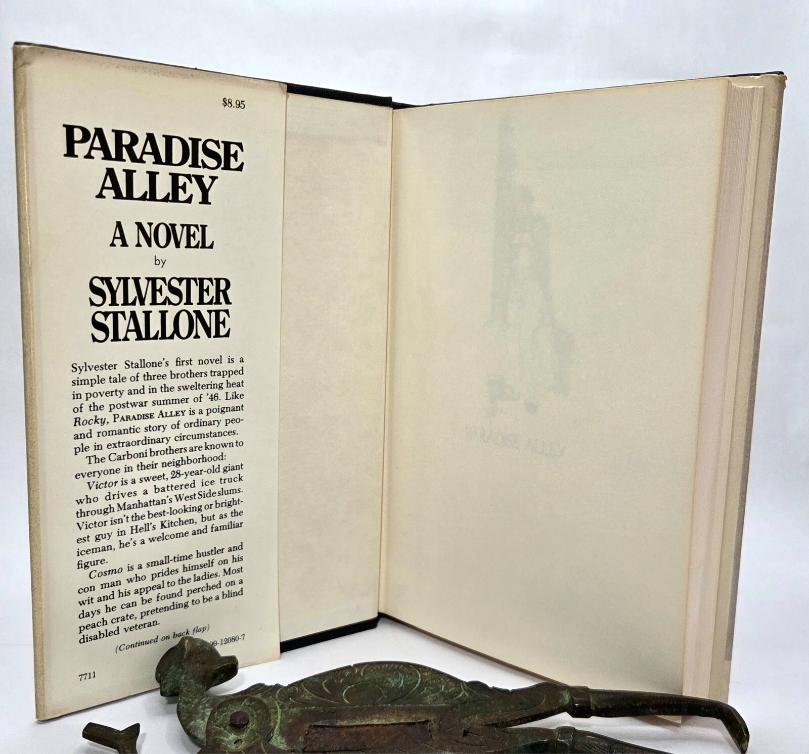Paradise Alley Sylvester Stallone 1977 First Edition First Printing HC$DJ