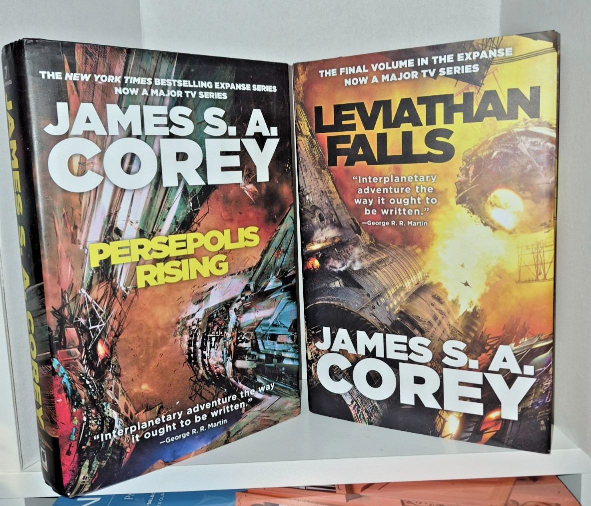 The Expanse James S.A. Corey HCDJ 2 Book Lot 7 & 9 Leviathan & Persepolis