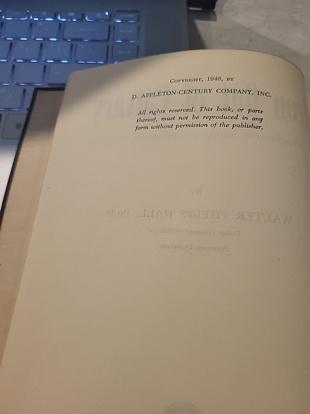 Iron Out of Calvary, HC Book, By Walter Phelps Hall, Copyright 1946, D. Appleton