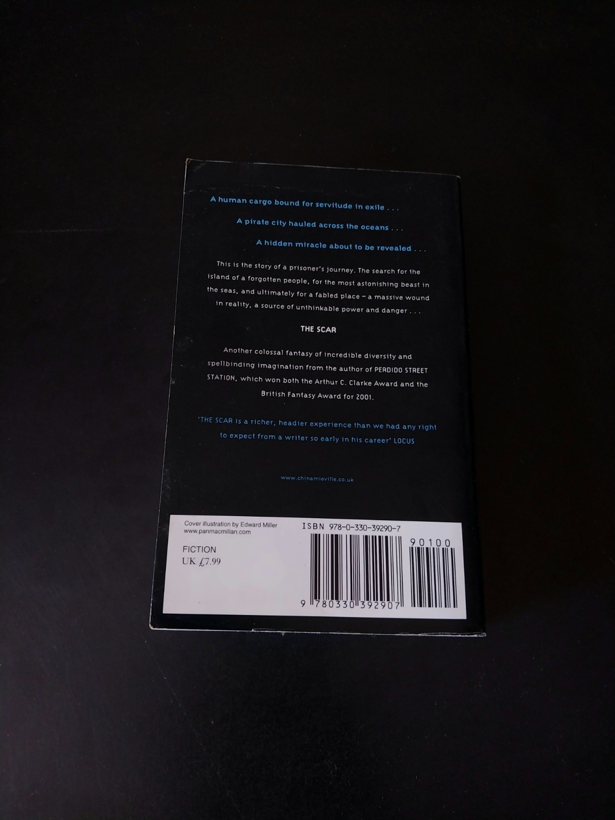 China Miéville – The Scar – UK Pan Books