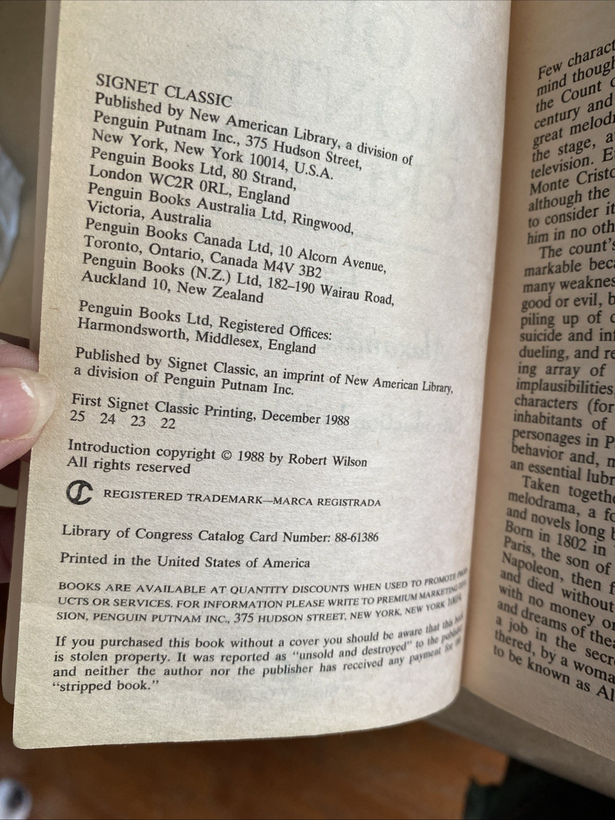 The Count of Monte Cristo, -ABRIDGED- by Alexandre Dumas, 1988 Paperback