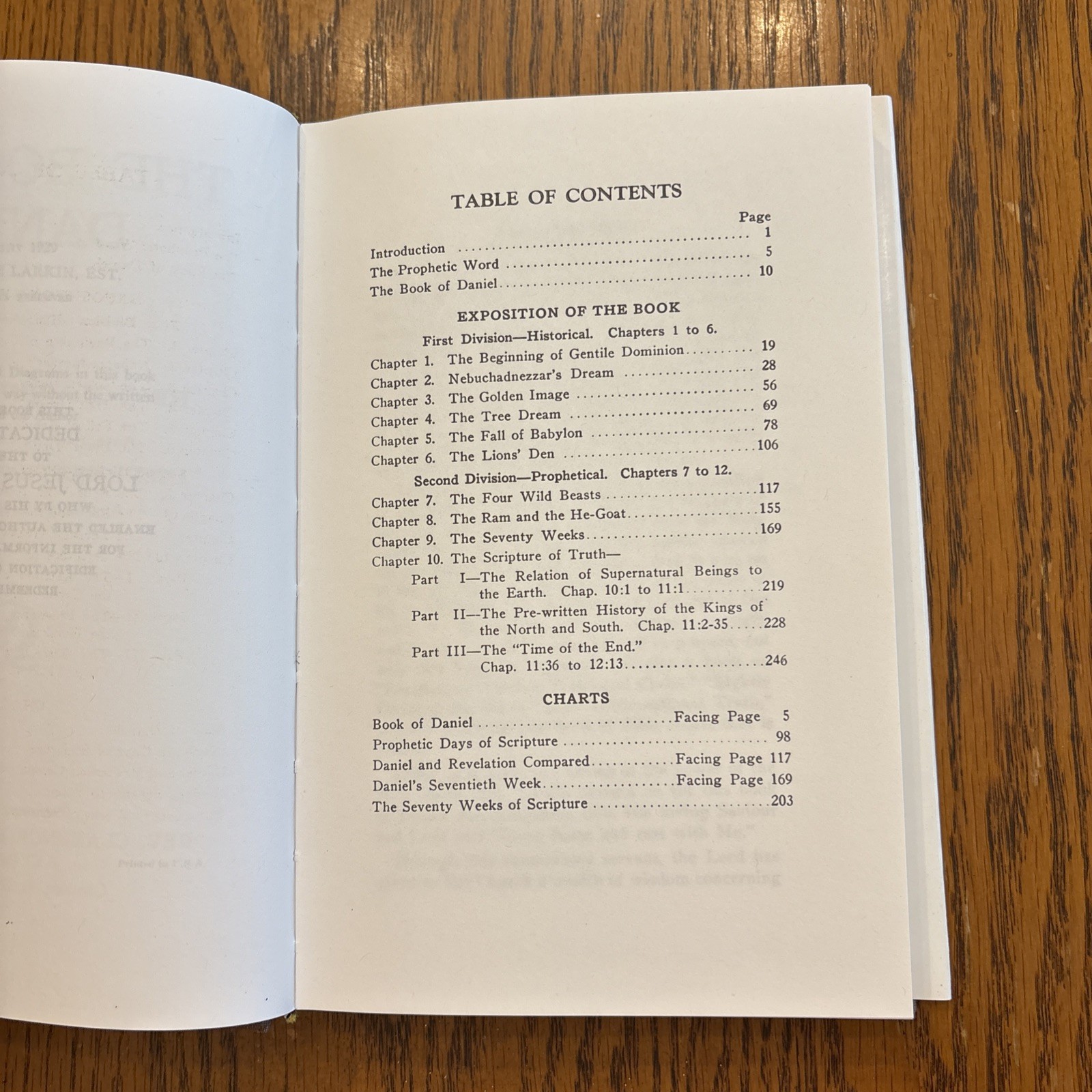 The Book Of Daniel By Rev. Clarence Larkin HBDJ