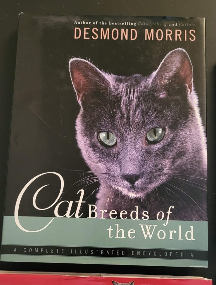 Lot 4 assorted books about cat breeds and facts