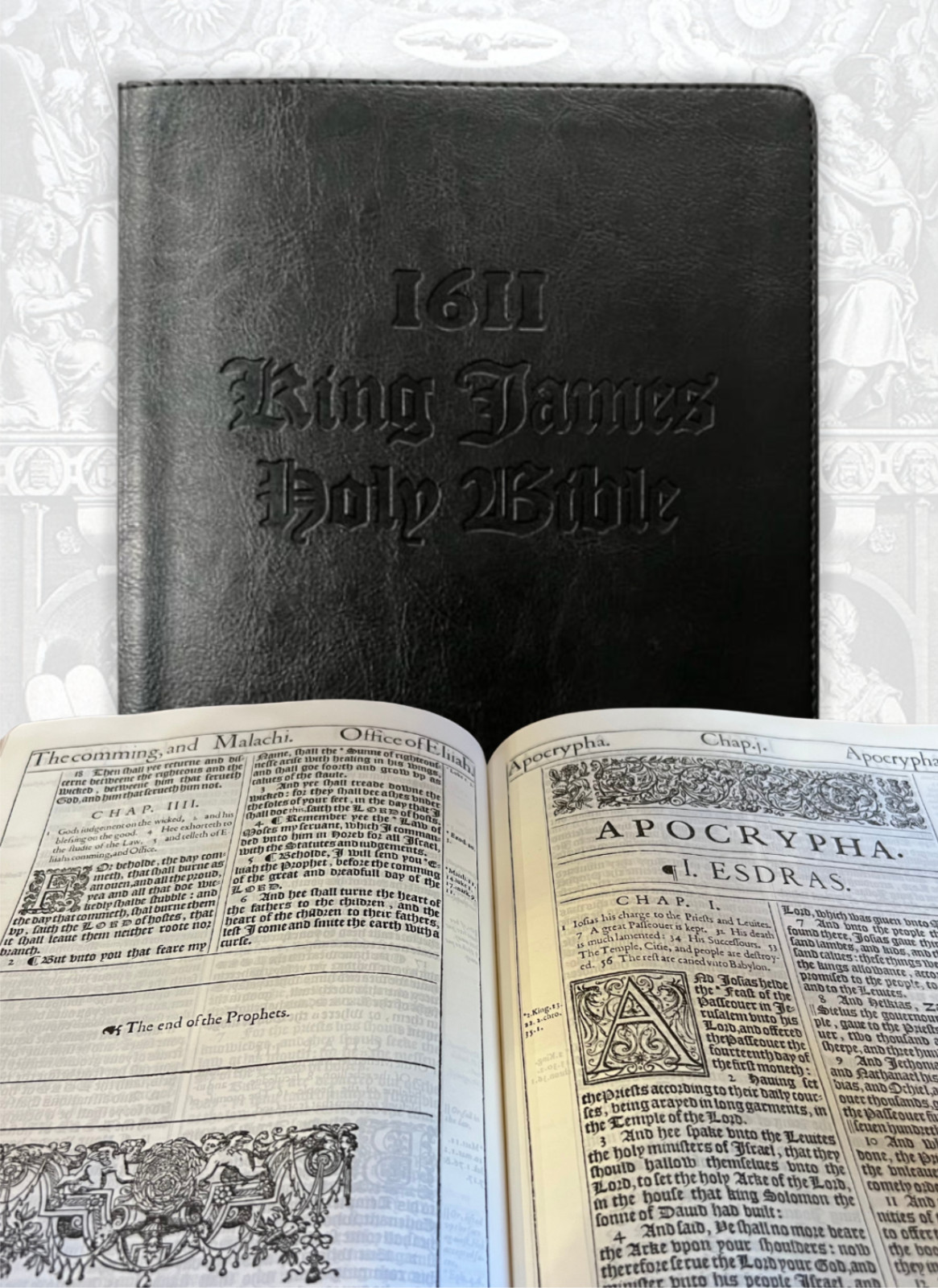 1611 KJV Facsimile w/ Apocrypha: 1st Edition, Authentic Reproduction (11x7x1.5)