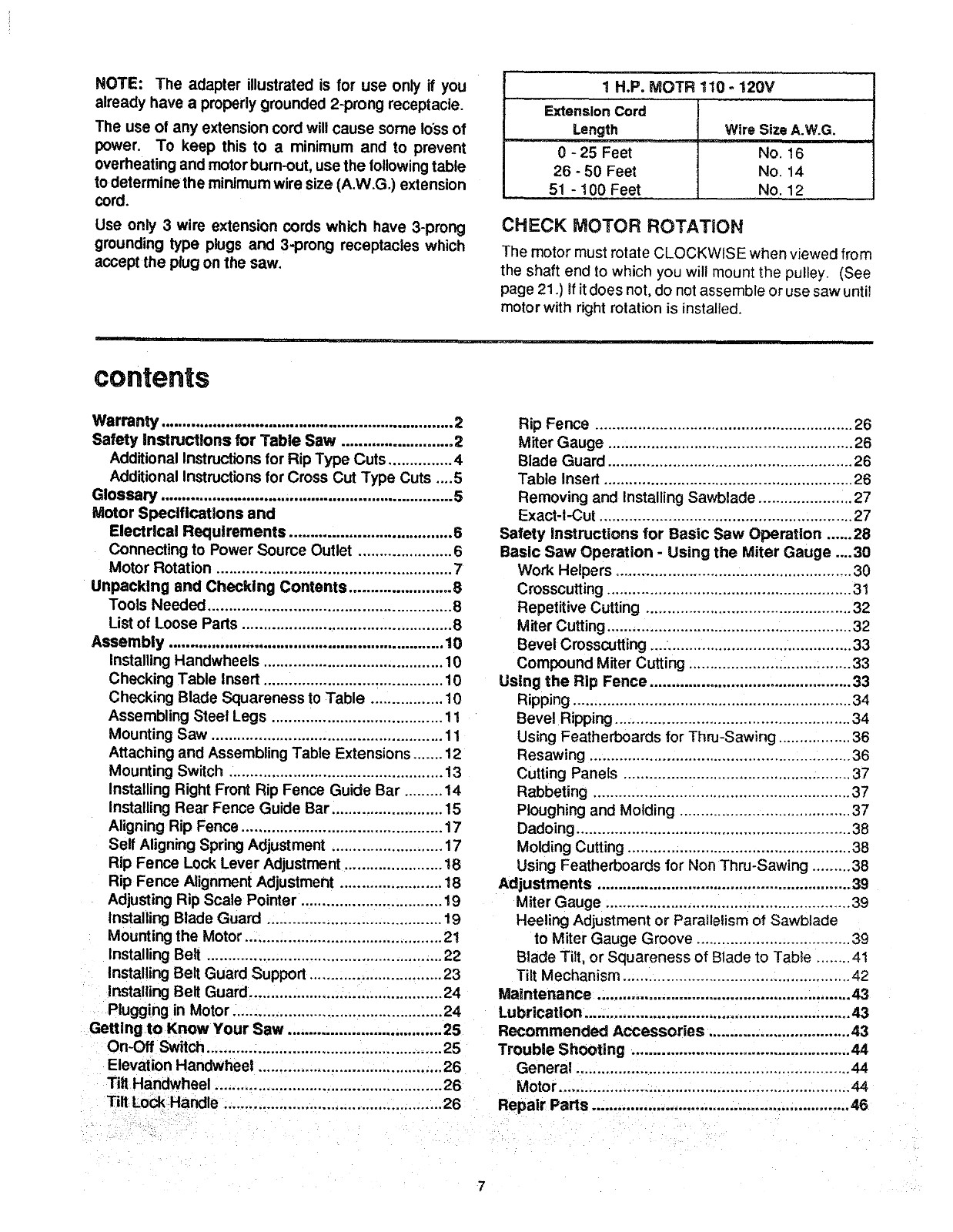 Sears Craftsman 113.298722 113.298762 Instruction Manual User Guide: 56 Pages