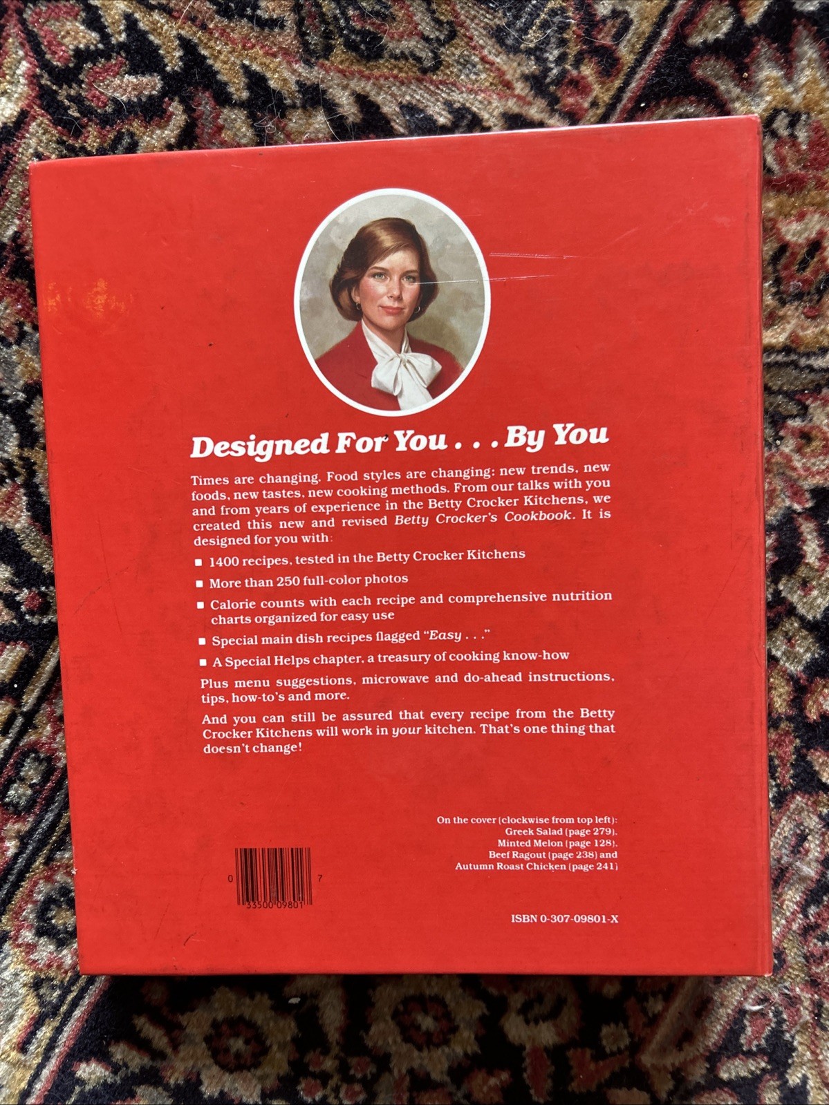 Betty Crocker’s Cookbook Golden Press 1989 5 Ring Binder 8th Printing 9″ x 10.5″