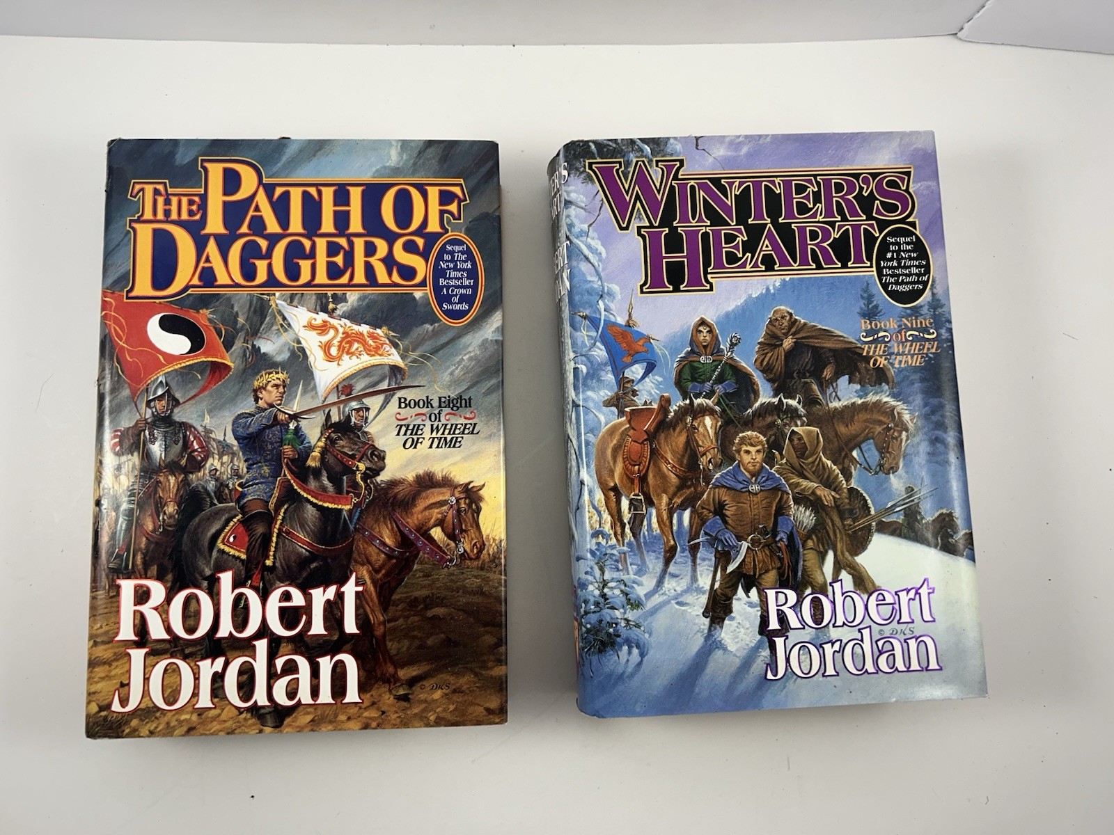 Lot of 7 HC Wheel of Time Books by Robert Jordan Volumes 4-10