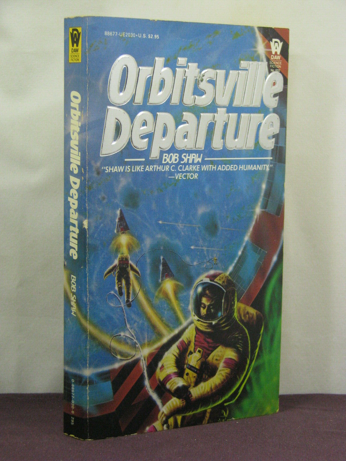 1st US, signed by artist Bob Eggleton, Orbitsville Departure by Bob Shaw (1985)