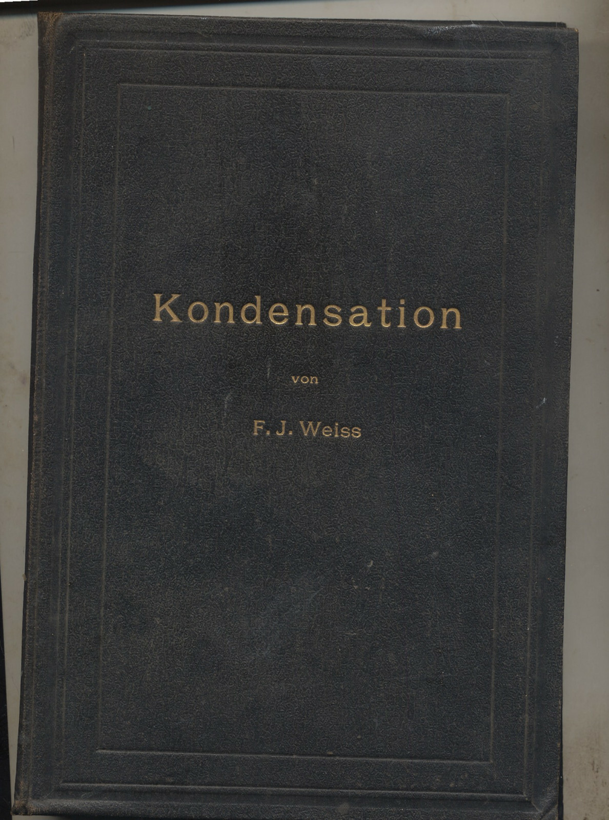 1901 Antique Book, Kondensation by Weiss, Heat cycles, steam engines, German  