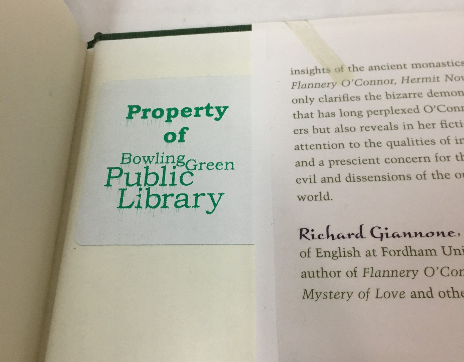 Flannery O’Connor: Hermit Novelist by Richard Giannone