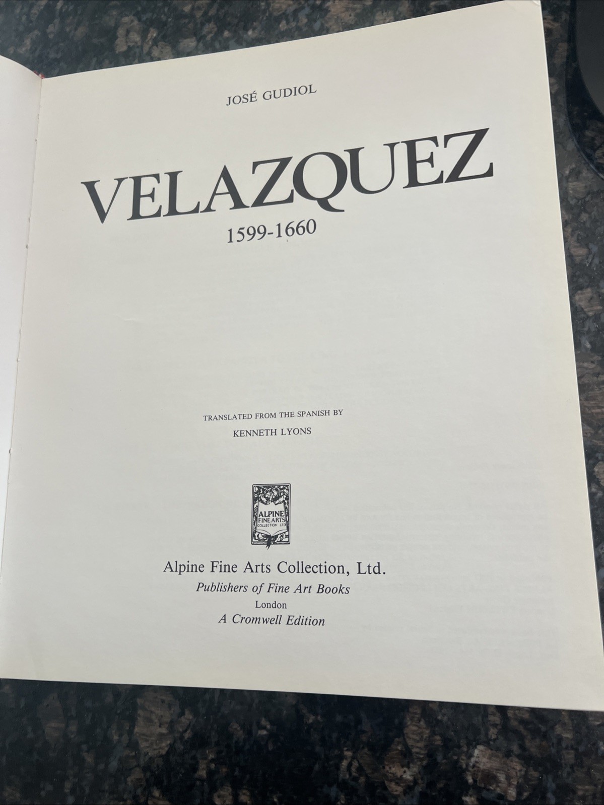 Velazquez 1599-1660 By Gudiol, Jose