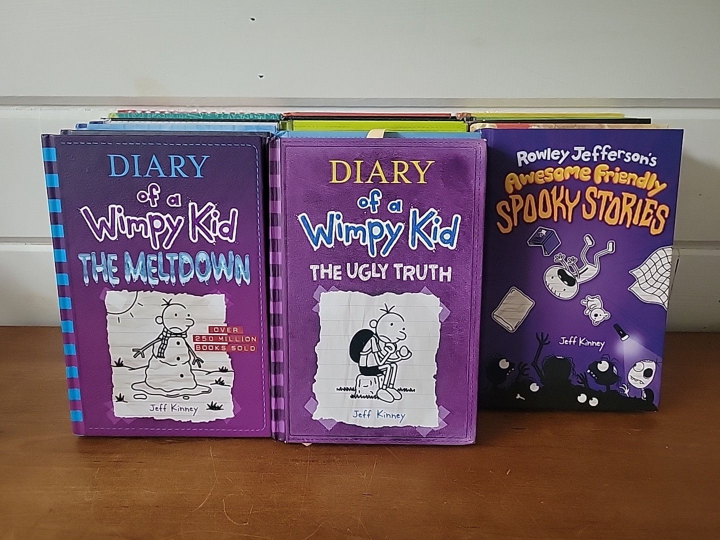 19 Books Total DIARY OF A WIMPY KID Hardcovers Jeff Kinney Lot Read Description