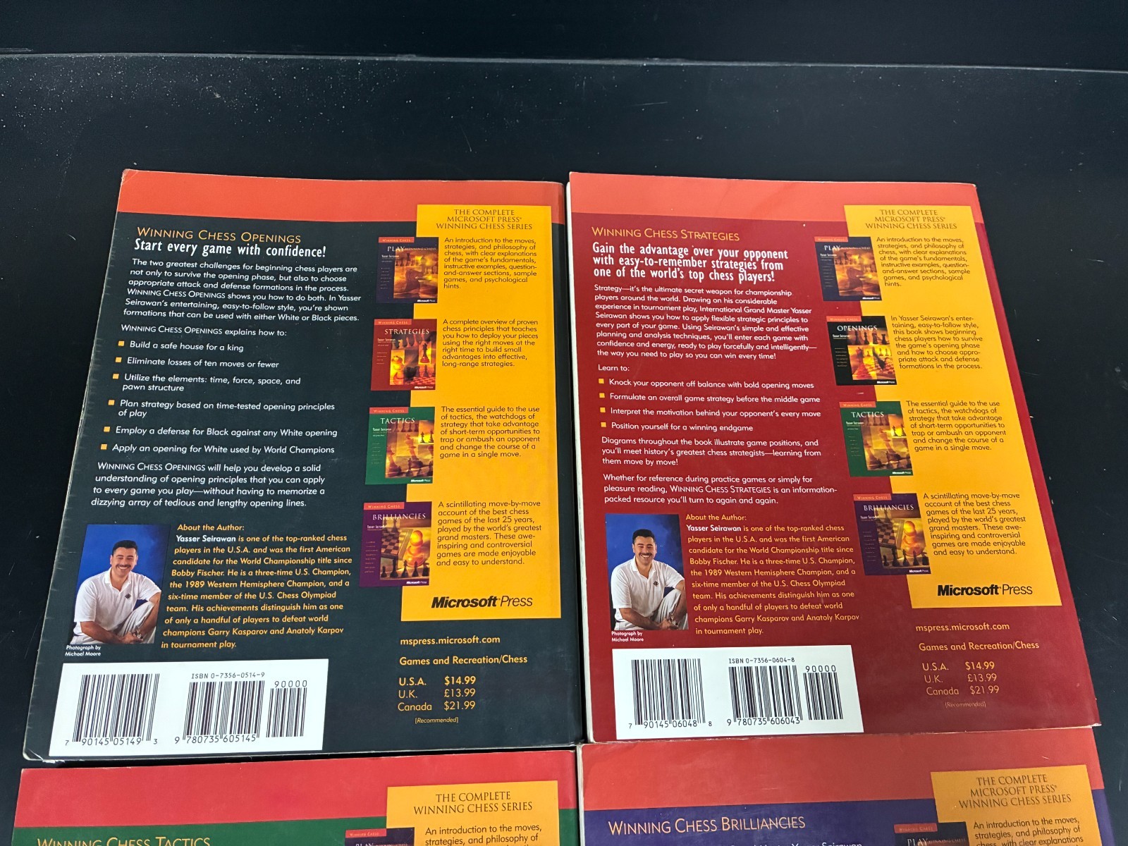 WINNING CHESS – Strategies, Tactics, Openings & Brilliancies – Seirawan – RARE!