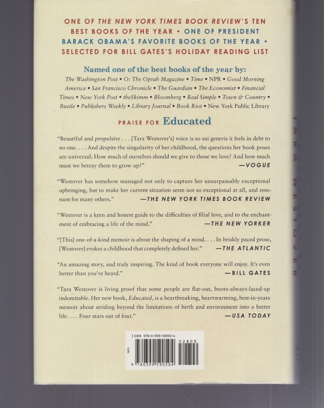 Educated / SIGNED / Tara Westover / A Memoir / Hardcover