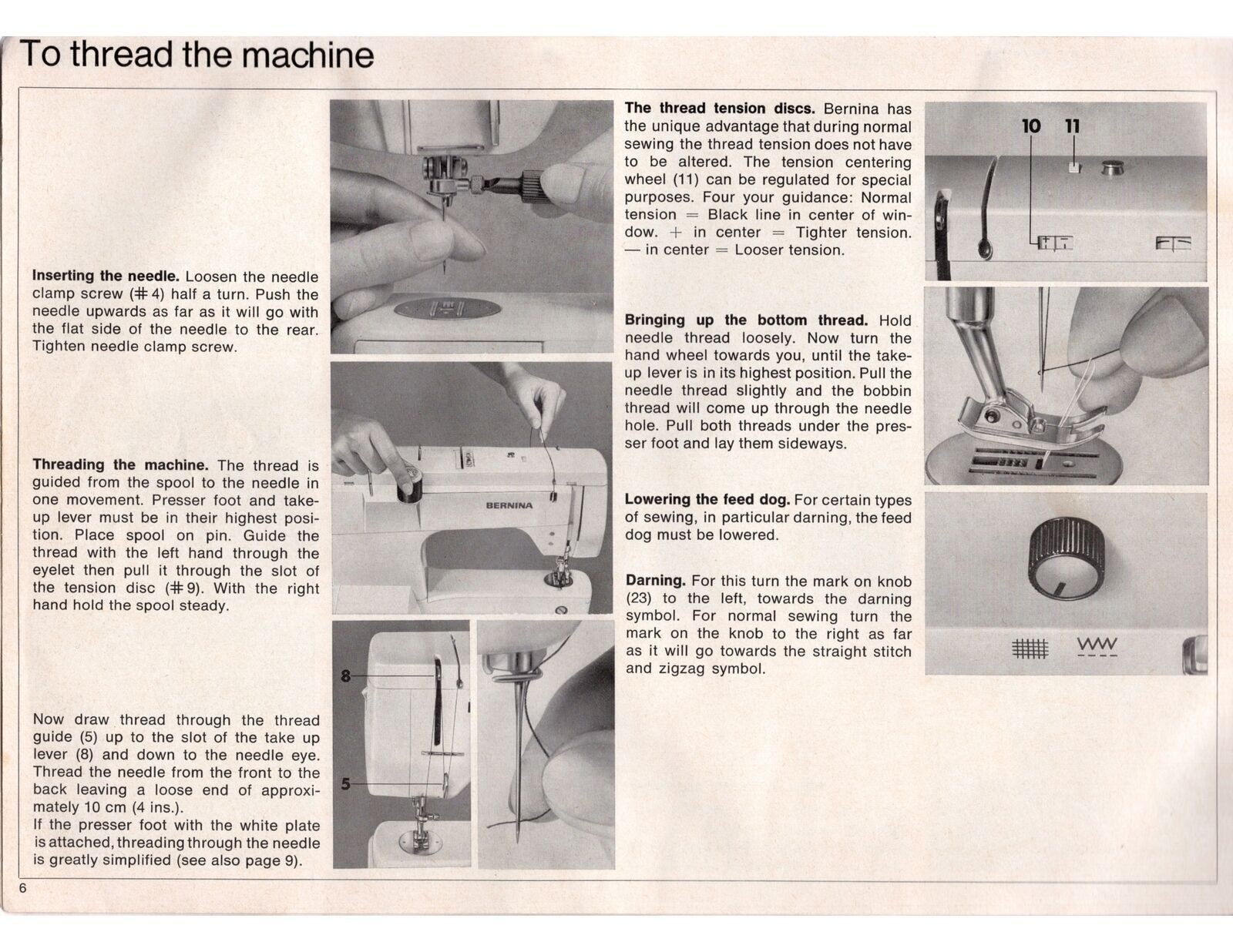 BERNINA 830 Record 831 Sewing Machine COLOR User Manual – COIL BIND – COVERS