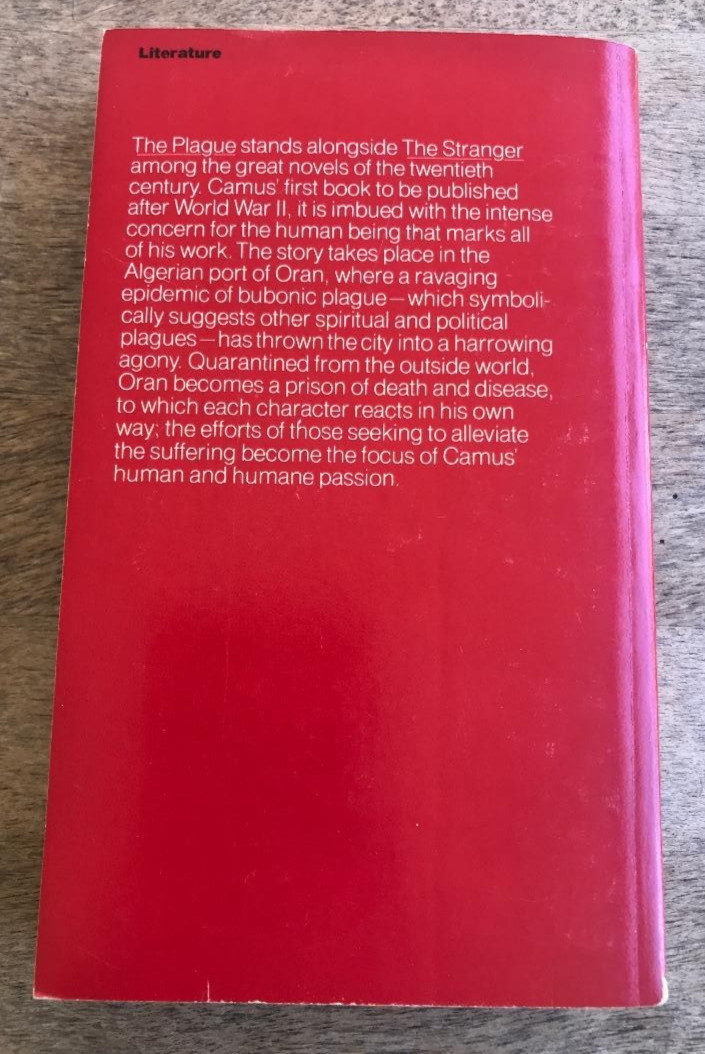2 ALBERT CAMUS NOVELS ~ THE PLAGUE & THE STRANGER ~ MAN’S STRUGGLES WITH MANKIND