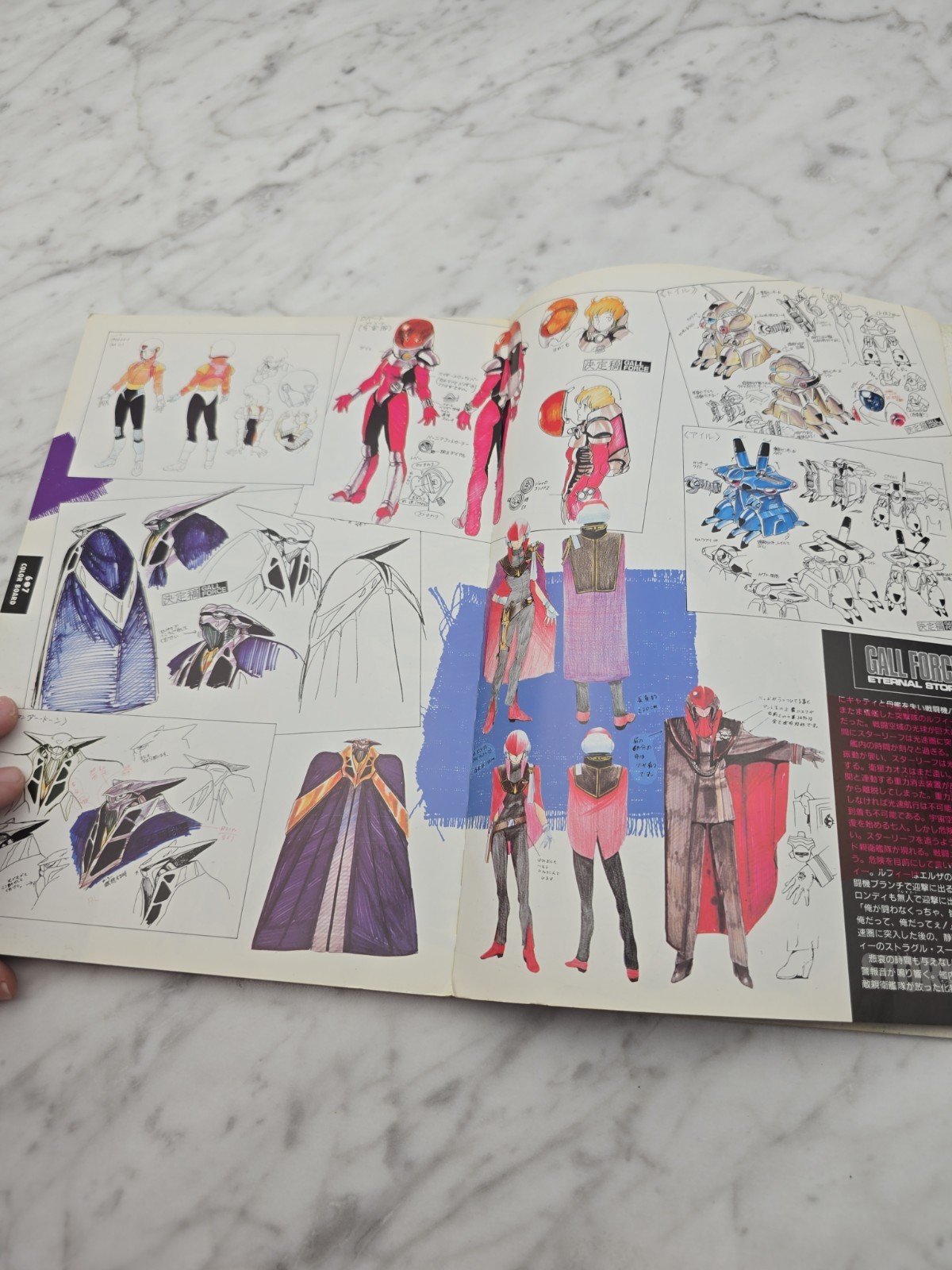 Signed Kenichi Sonoda GALL FORCE ETERNAL STORY Model Graphix Japanese