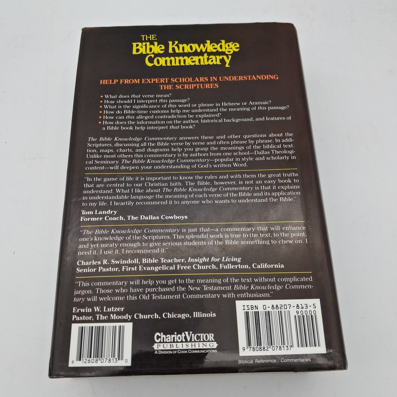 The Bible Knowledge Commentary Hardcover by Walvoord John F.