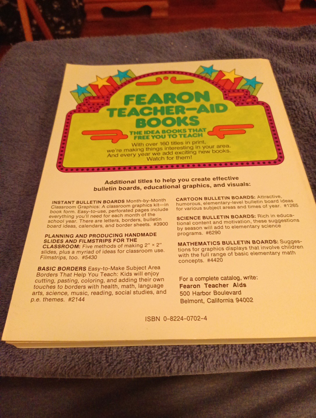 Big Fearon Bulletin Board Book Project Ideas Elementary Subjects Homeschool