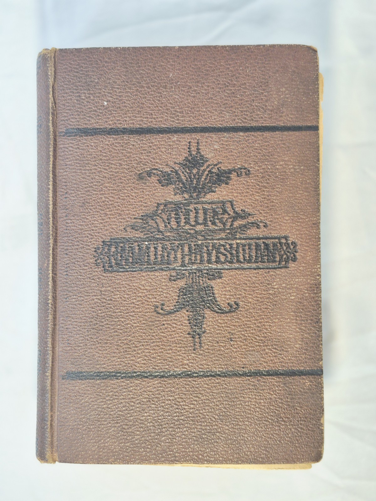 1887 Our Family Physician Book Hard Cover Medical Guide Treatment Of Disease