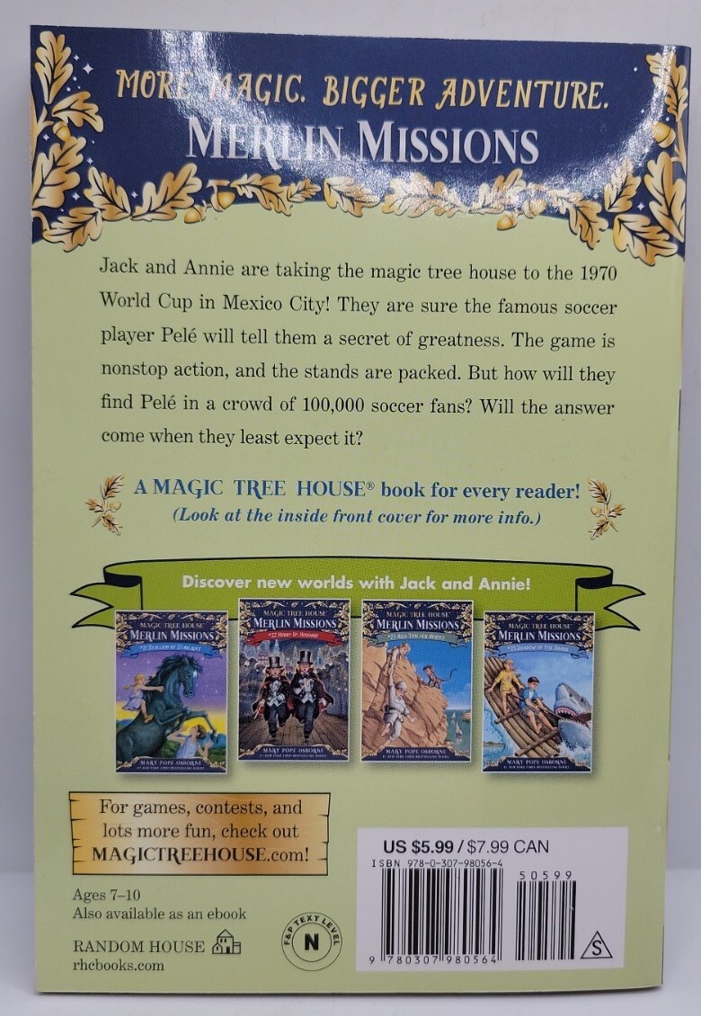 Magic Tree House (R) Merlin Mission Ser.: Soccer on Sunday by Mary Pope Osborne