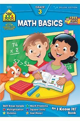 School Zone Math Basics 3 Workbook: 64 Pages- 0887431399, School Zone, paperback