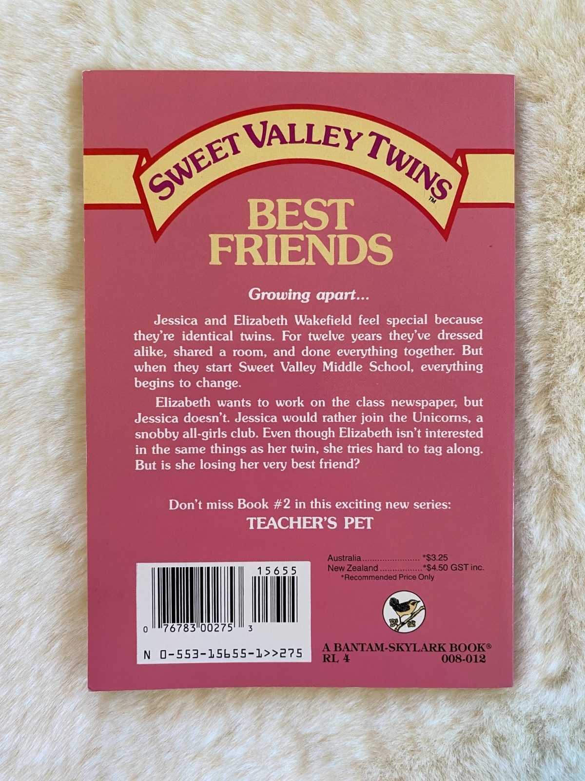 Sweet Valley Twins „Best Friends“ paperback book #1 NEW Vintage Old Stock 1986