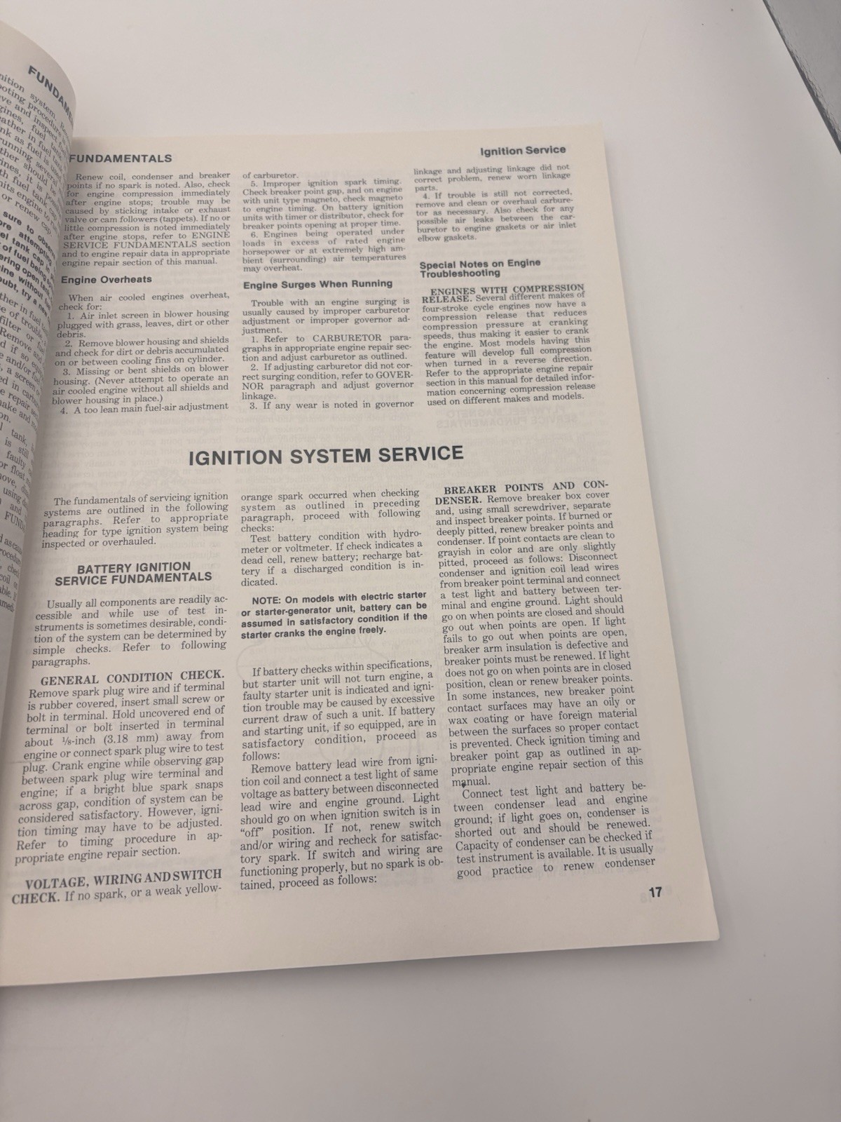 COMPACT TRACTOR SERVICE MANUAL TECHNICAL PUBLICATIONS BOOK VTG RARE