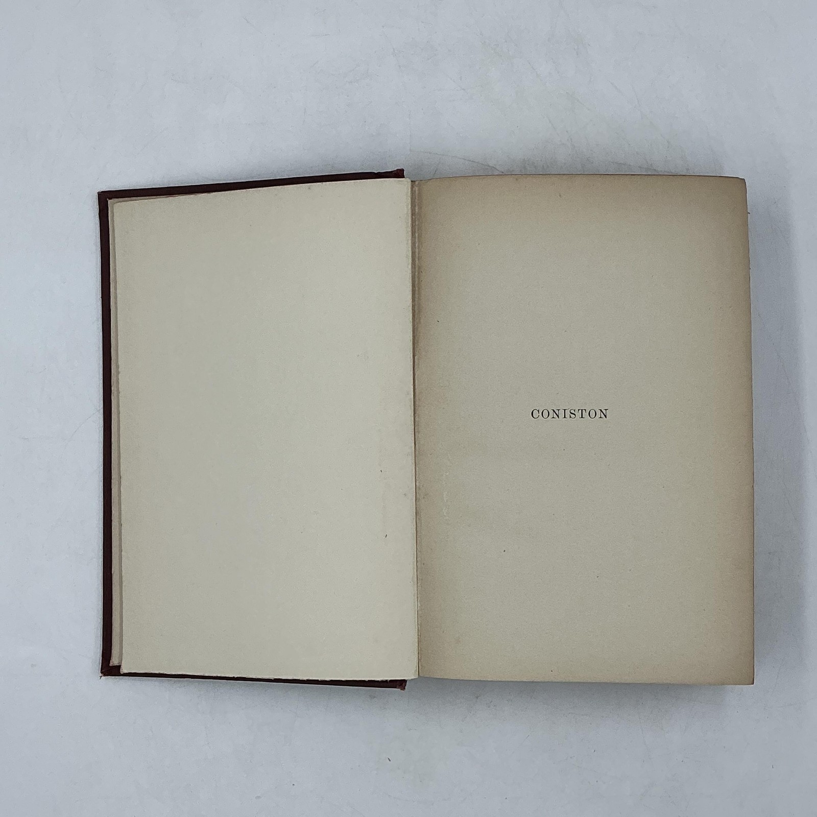 Vintage CONISTON Winston Churchill The Macmillan Company 1912 Hardcover Maroon