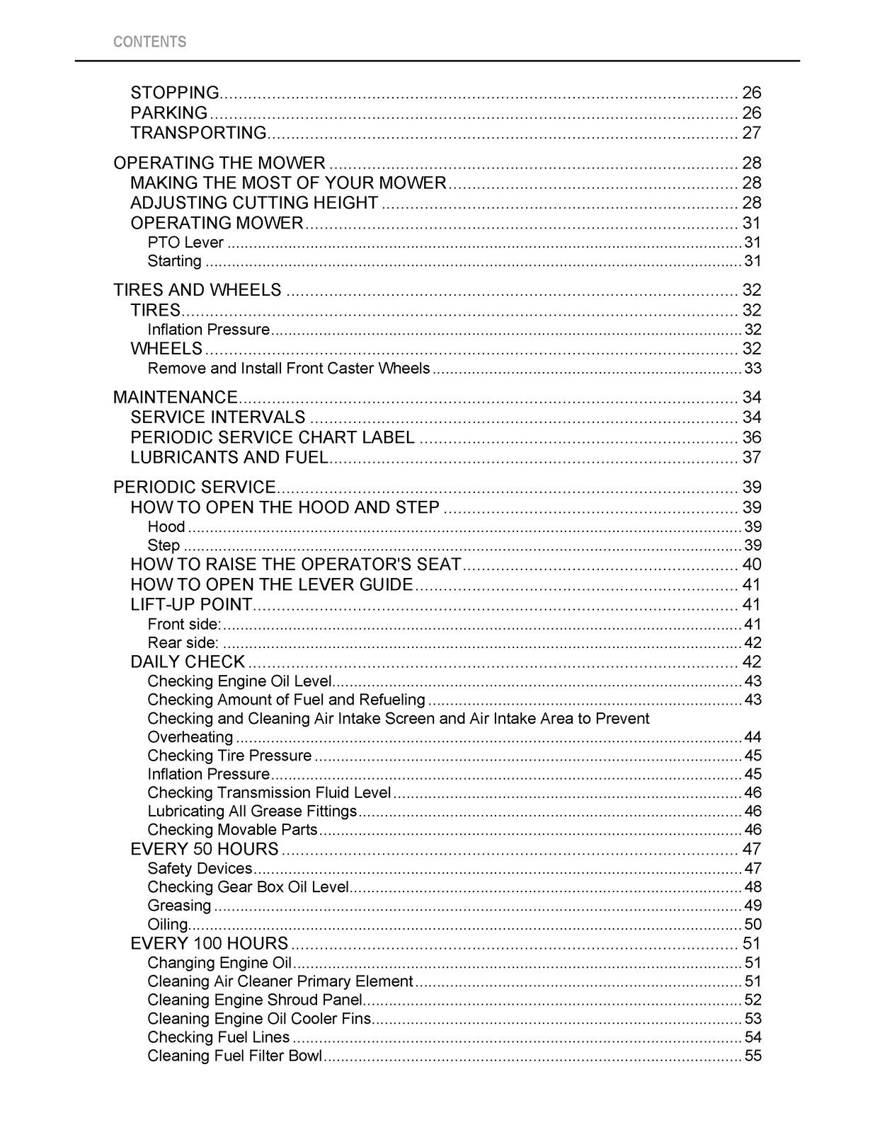 KUBOTA ZG222A-AU ZG227A-AU ZERO TURN MOWER OPERATORS MANUAL , WIRE BOUND, JACKET
