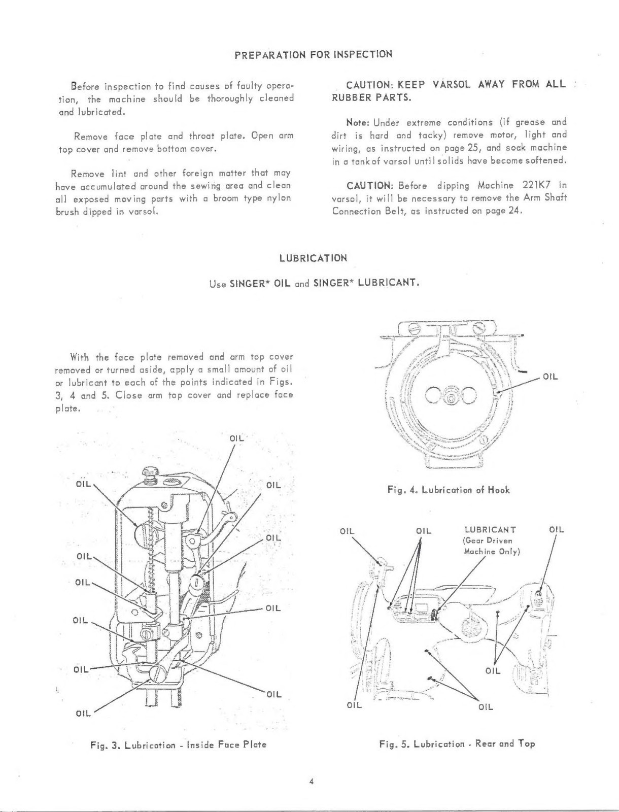 SINGER 221 Sewing Machine SERVICE MANUAL (NOT Instruction Manual) FIXED & COVERI