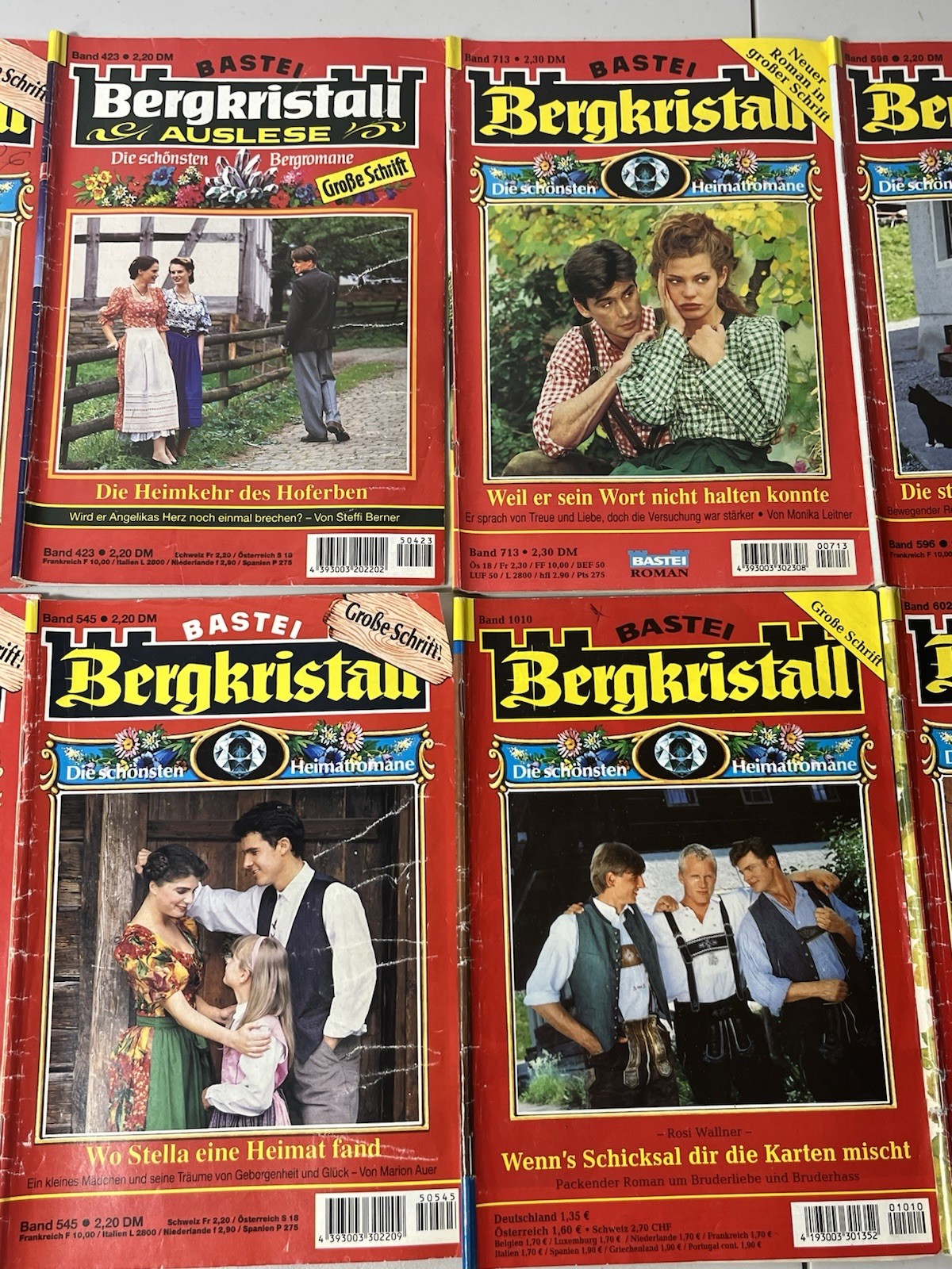 Bergkristall Vintage German Romance Lot Of 9. Mixed Lot, Read, Bastei.
