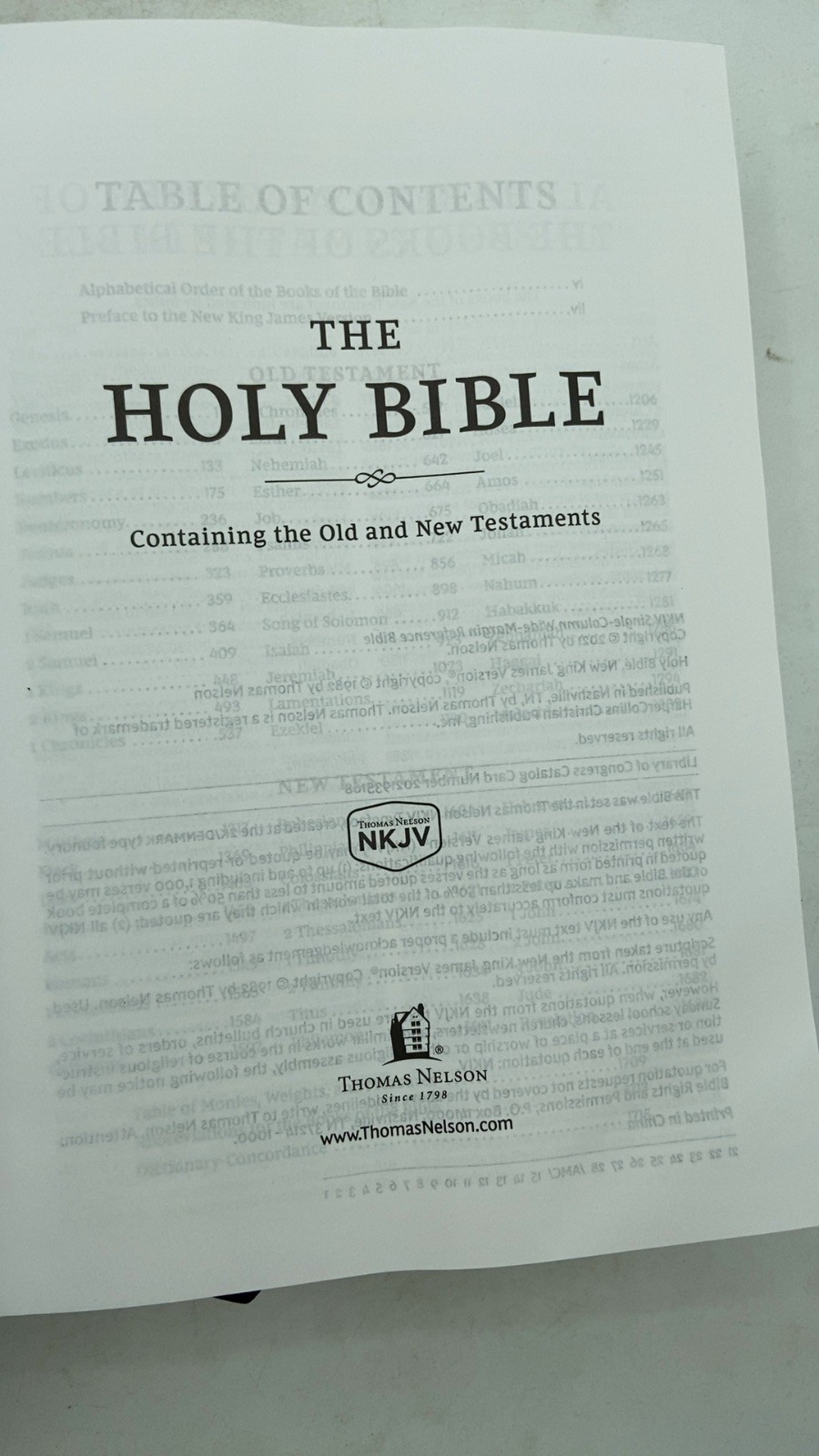 THE Holy Bible Hardcover NKJV Single-Column Wide-Margin Reference Bible 2021