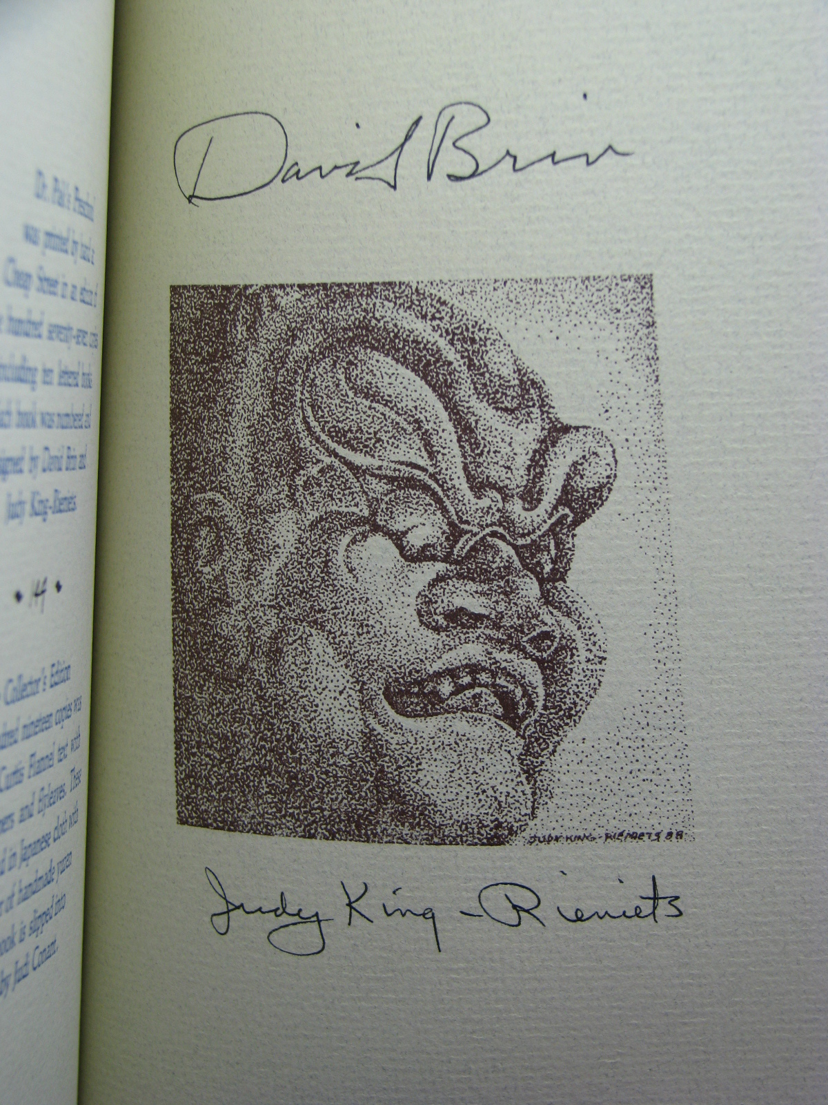 1st, signed by 2, Dr. Pak’s Preschool by David Brin (1989) bk 144 of 177 copies