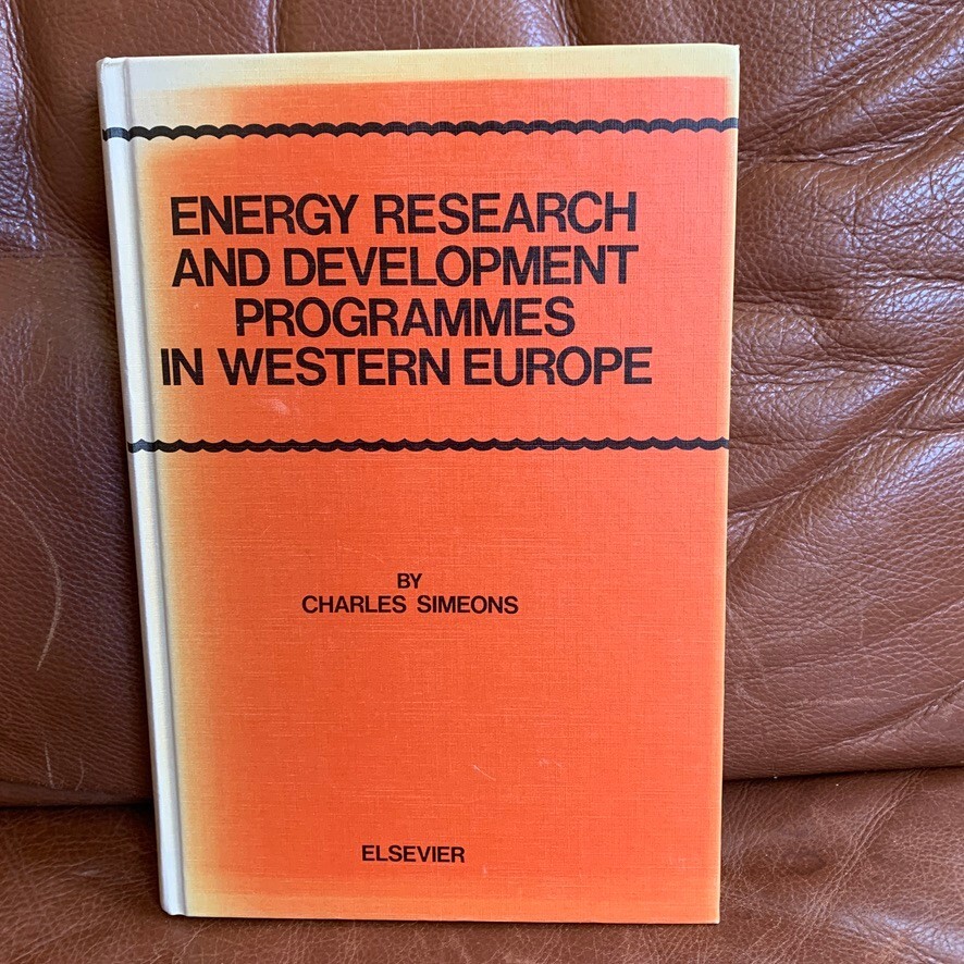 Energy research and development programmes Western Europe Charles Simeons BooK