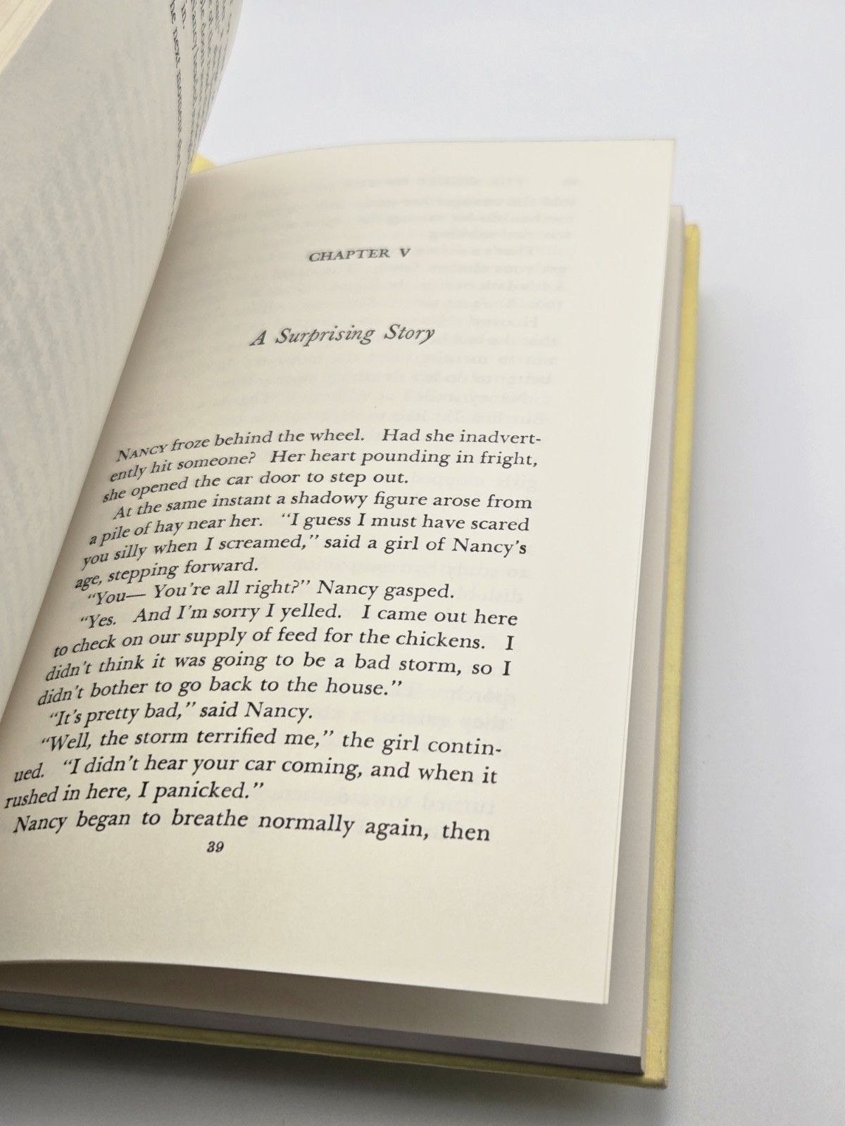 1 – 5 Set Nancy Drew Yellow Hardcover Books Edition Carolyn Keene Vintage