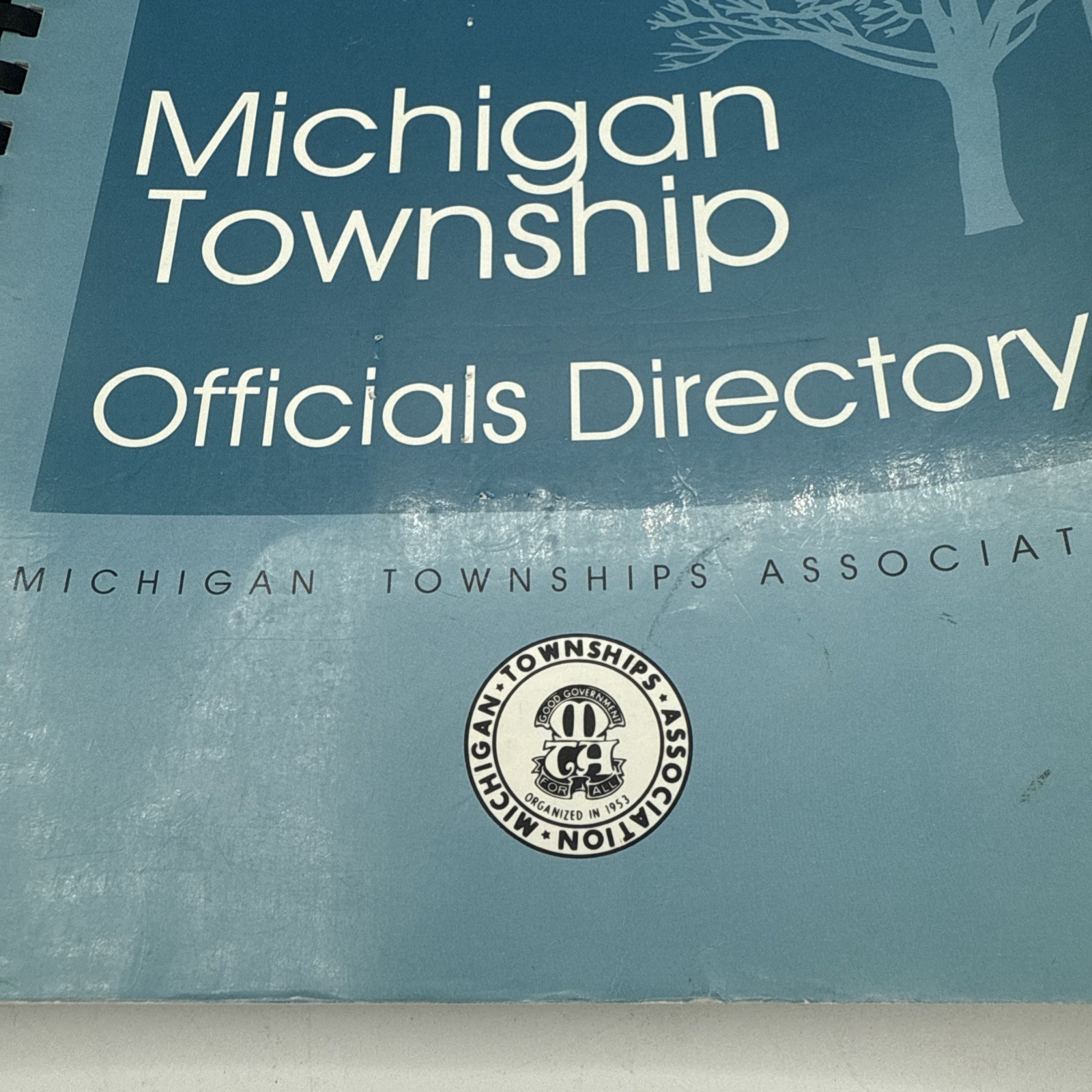 1997 State of Michigan Township Officials Directory spiral Bound Book 232 Pages