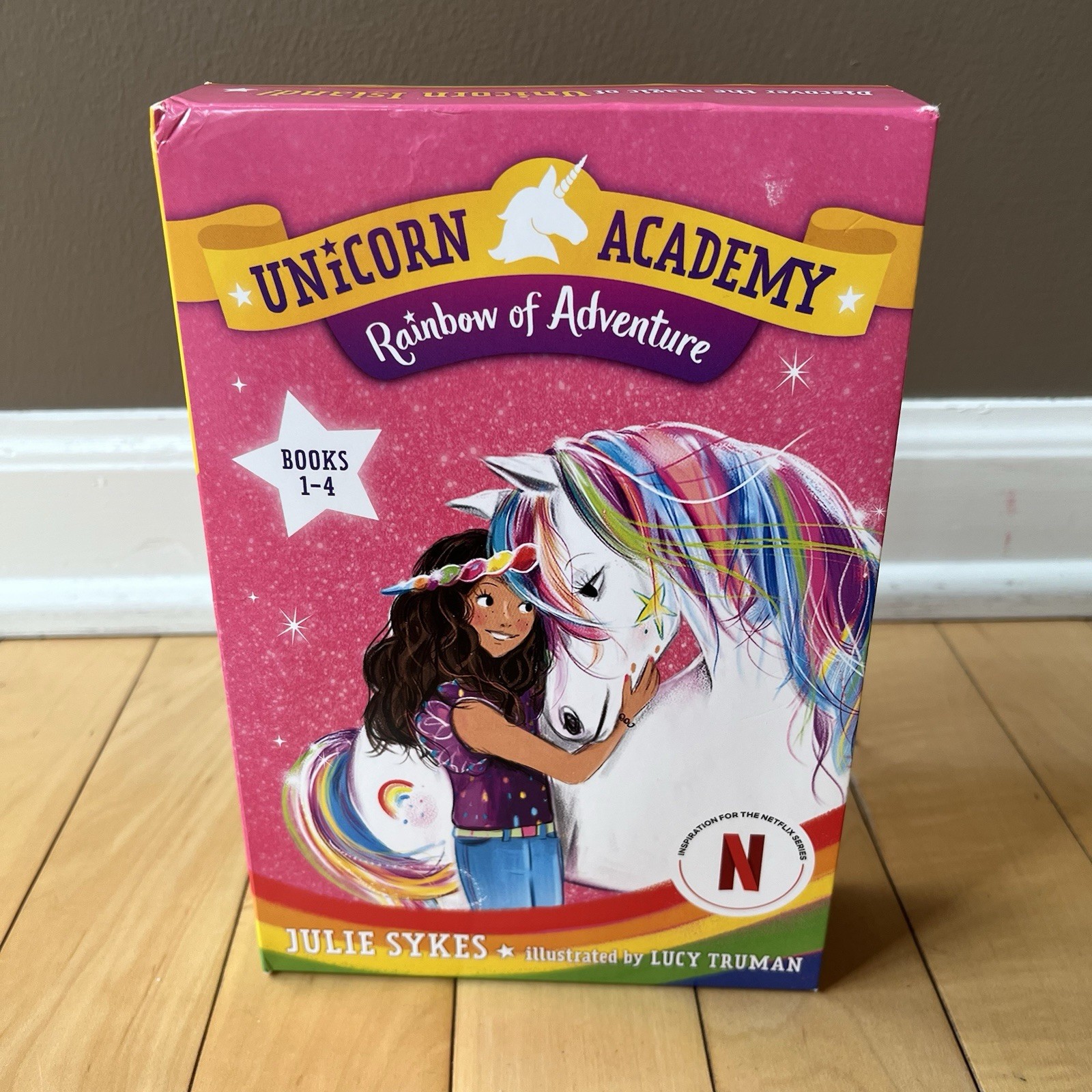 (4) UNICORN ACADEMY Series Kids Chapter Books 1-4 Julie Sykes Ages 6-9 paperback
