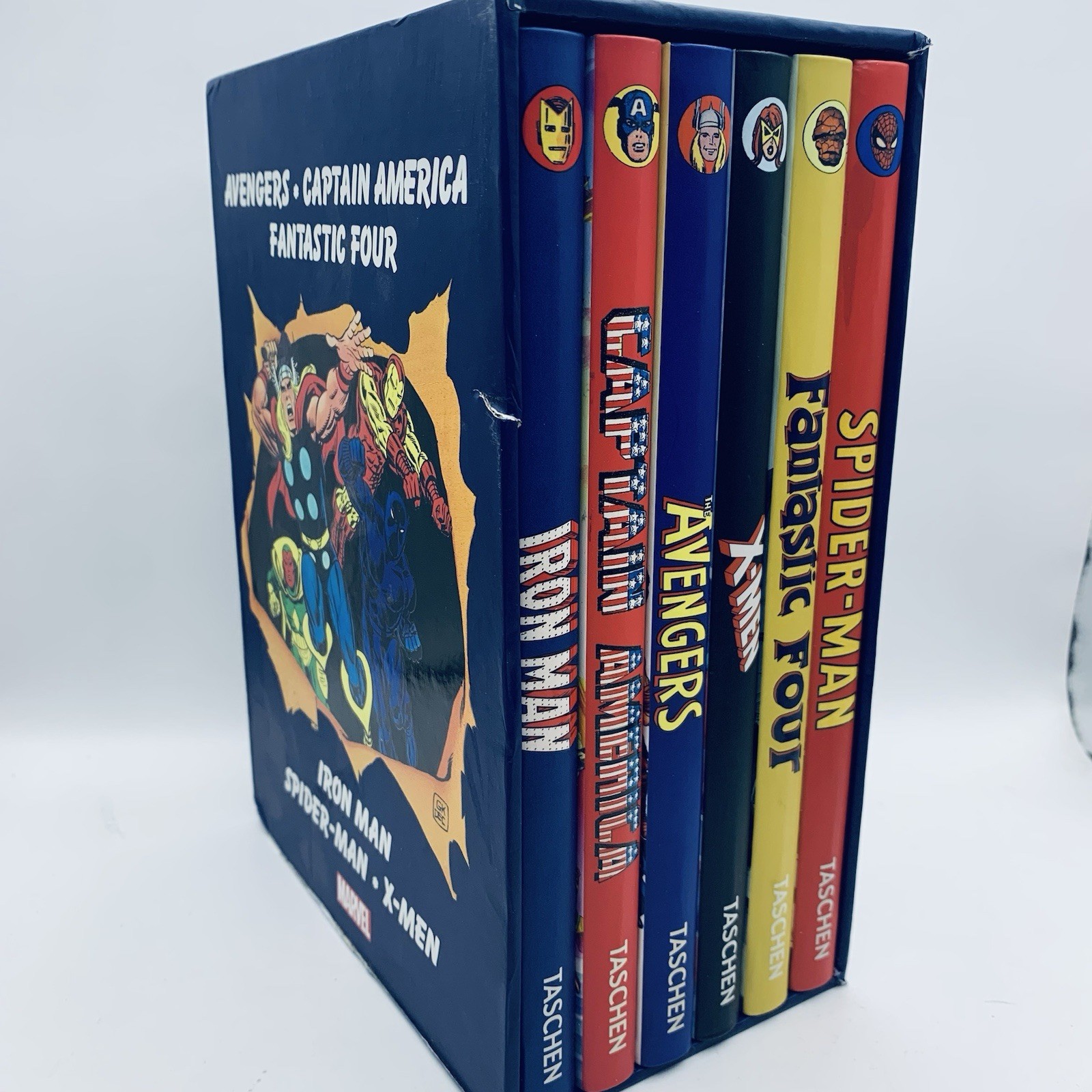 Marvel Super Heroes: 6-Book Set, Author Roy Thomas Taschen Ironman Spiderman