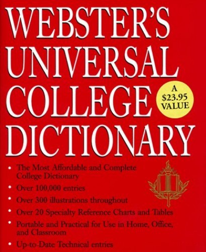 Websters Universal College Dictionary Premium – Hardcover – VERY GOOD