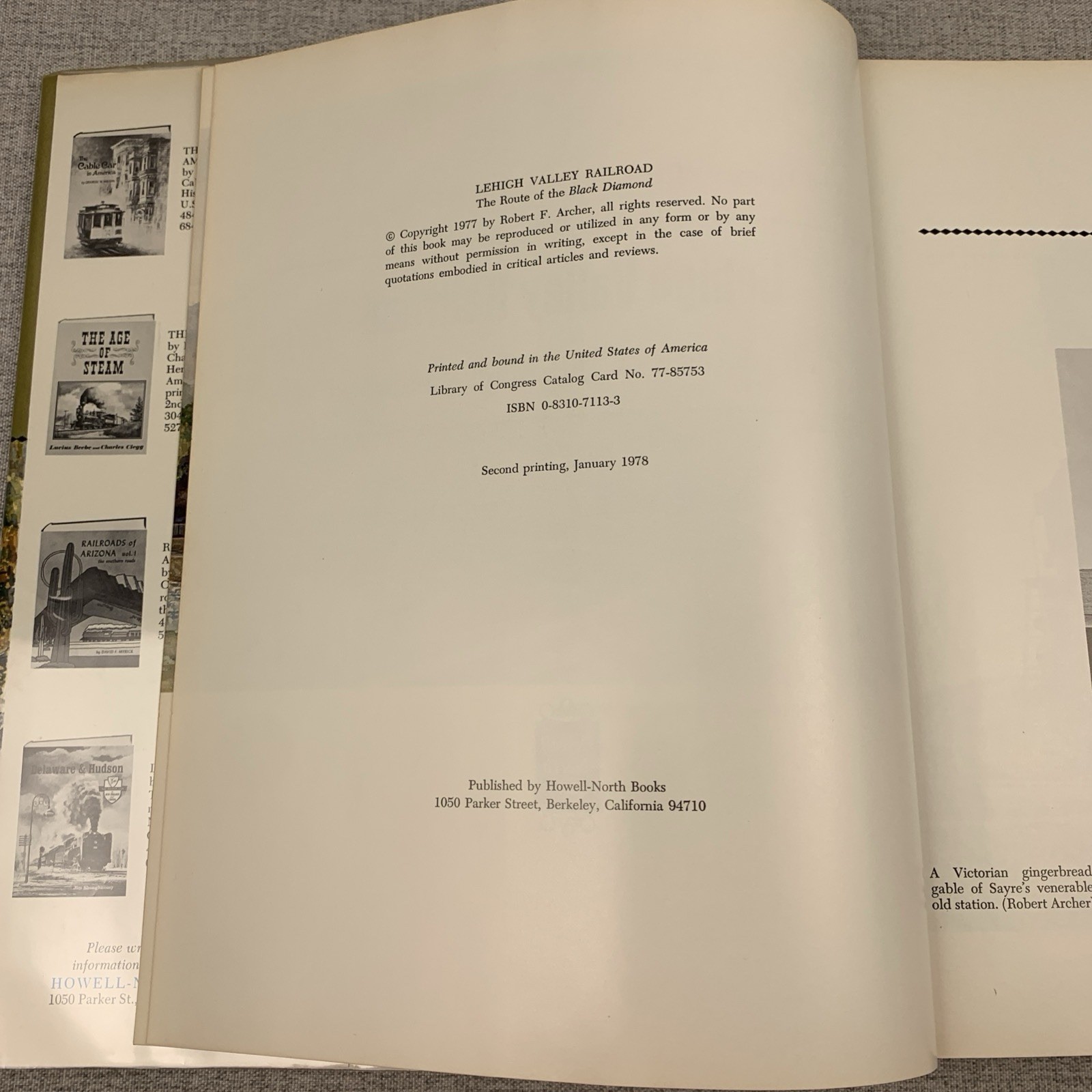 History of the Lehigh Valley Railroad The Route of the Black Diamond By Archer
