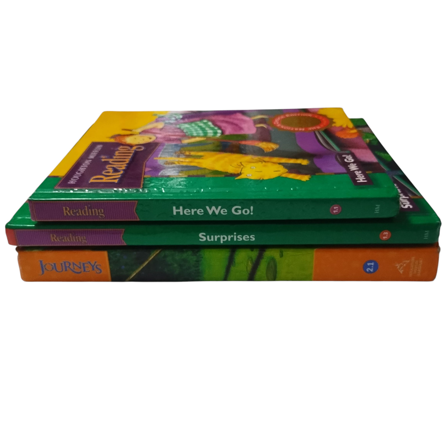 Houghton Mifflin Leveled Reading Levels 1.1 and 1.3 Journeys 2.1 Hardcover Texts