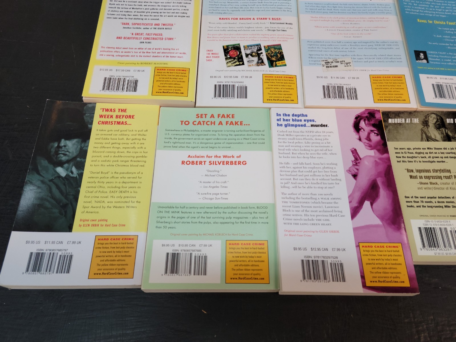 Lot of 11 HARD CASE CRIME Books – See Photos for Details!