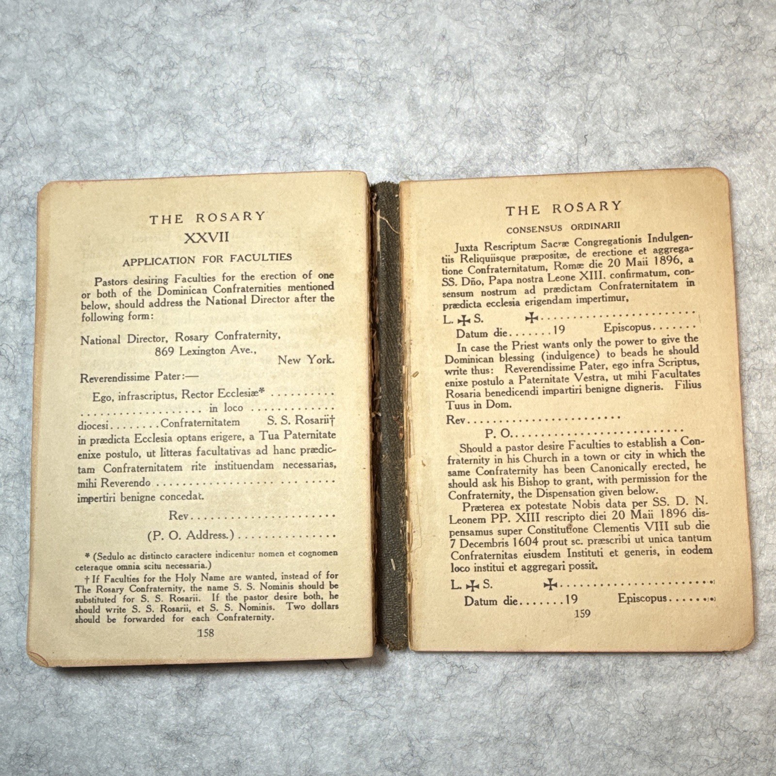 The Rosary: The Crown of Mary New & Revised HC Illus Dominican Father 1922