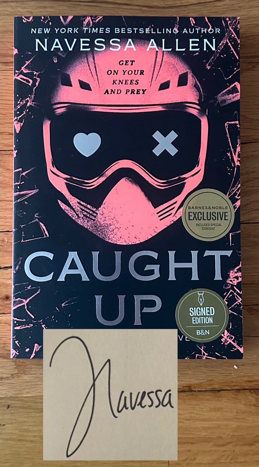 Navessa Allen SIGNED Caught Up B&N Special Edition Sprayed Edges SIGNED NEW!