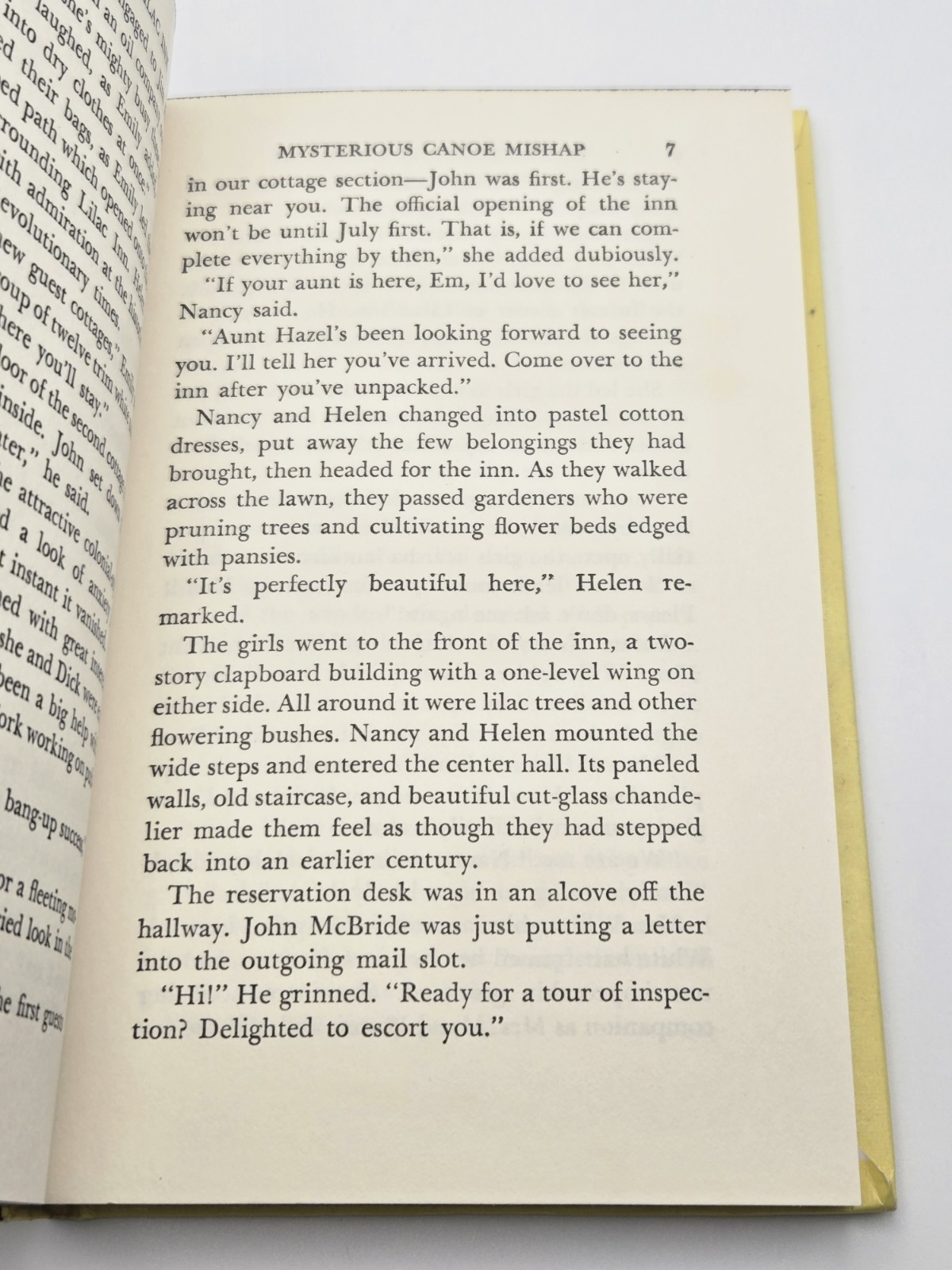1 – 5 Set Nancy Drew Yellow Hardcover Books Edition Carolyn Keene Vintage