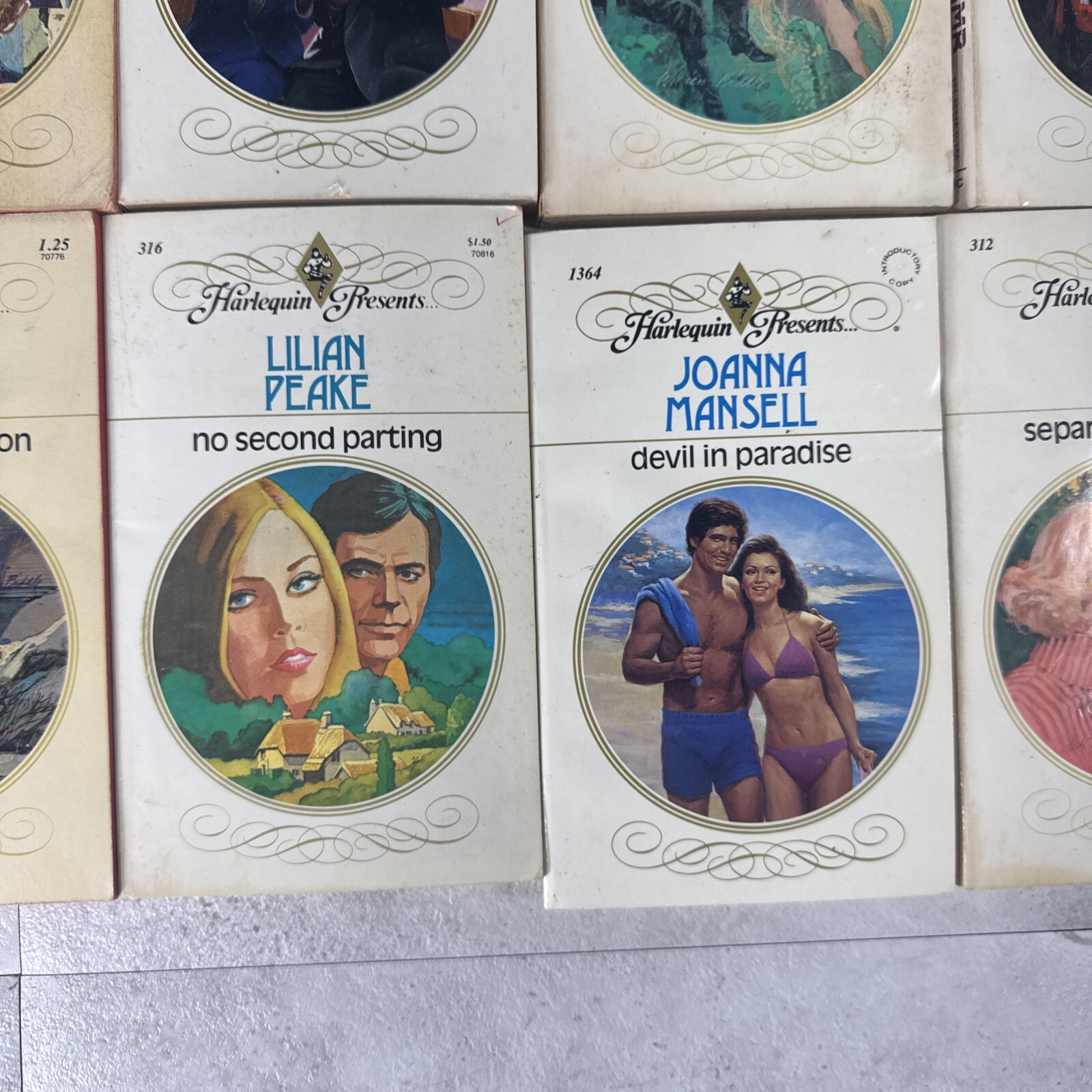 Lot of 20 Harlequin Presents Romance Paperback Books Vintage 1496