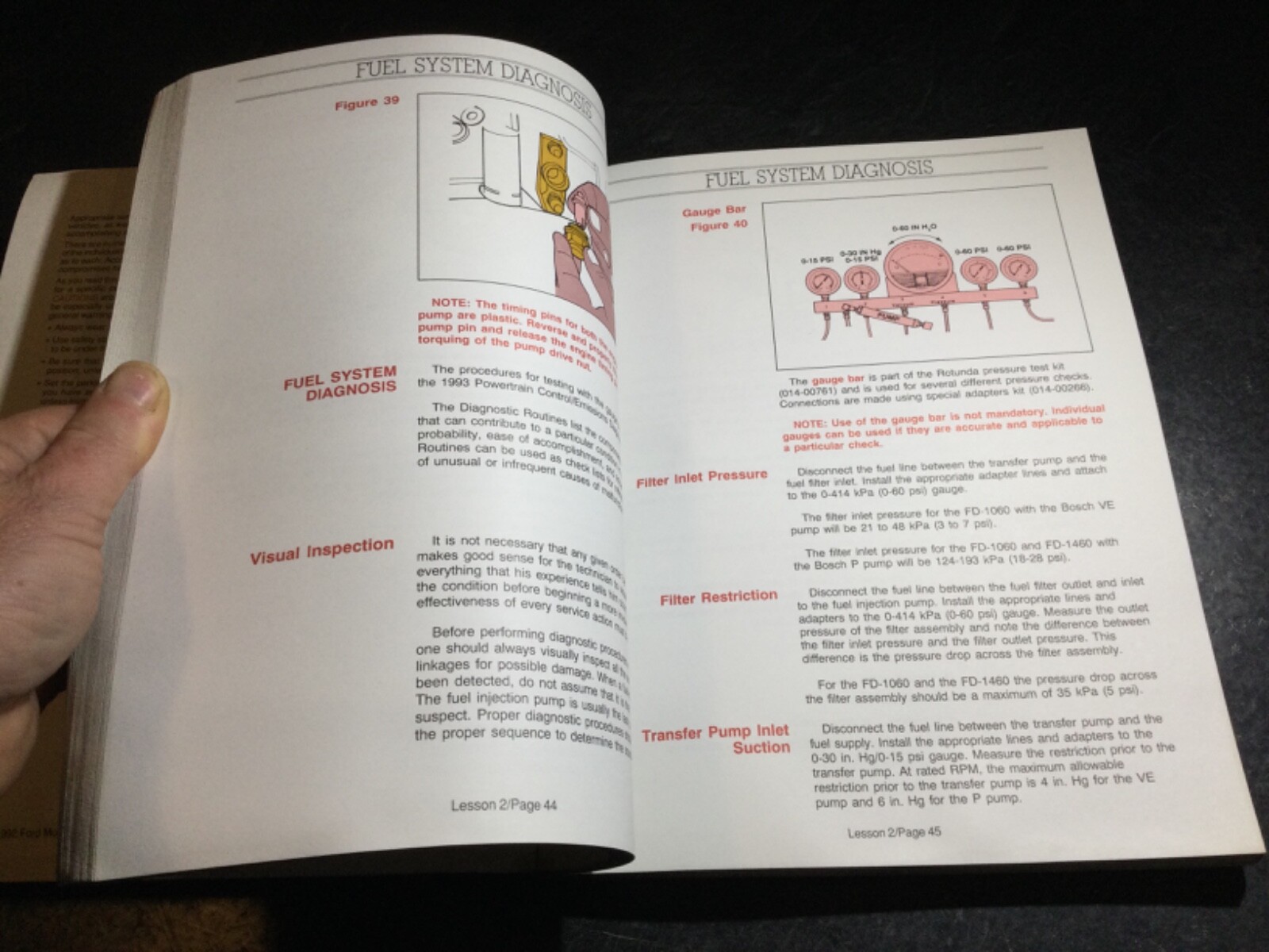 1992 Ford FD-1060 5.9L & FD-1460 8.3L Cummns Diesel Engine OEM Training Manual